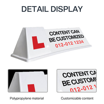 Car Roof Advertising Sign High Visibility Magnetic Cones Car Top Hat