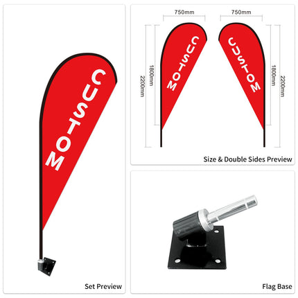 Used Car Dealership Tear Drop Flags