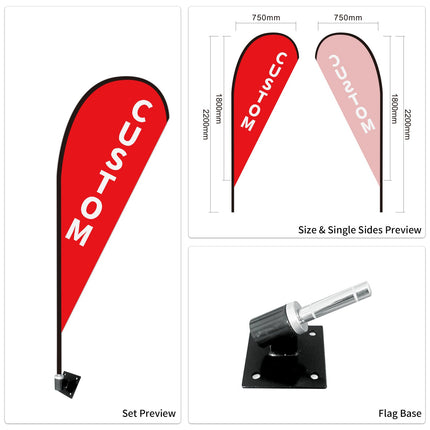 Used Car Dealership Tear Drop Flags