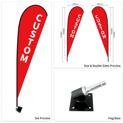 Used Car Dealership Tear Drop Flags