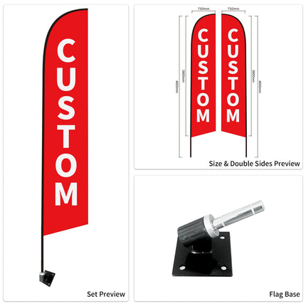 Caravans Advertising Feather Flags