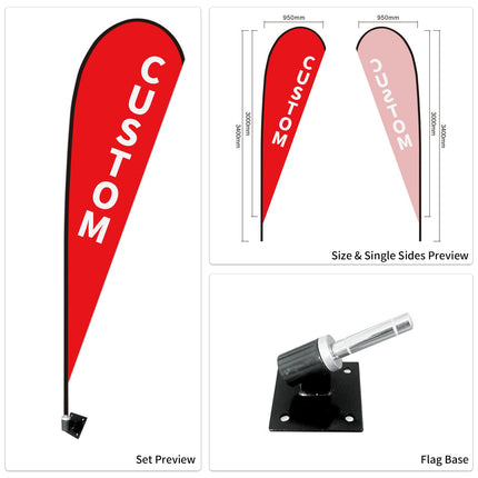 Used Car Dealership Tear Drop Flags