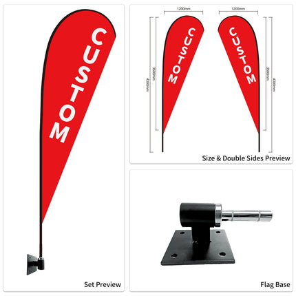 Used Car Dealership Tear Drop Flags