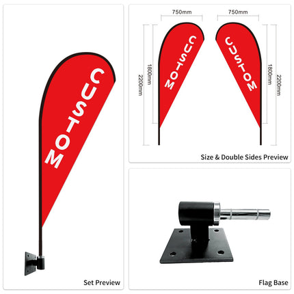 Used Car Dealership Tear Drop Flags