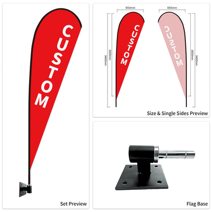 Used Car Dealership Tear Drop Flags