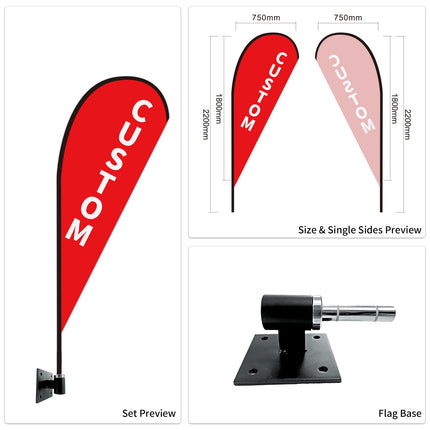 Used Car Dealership Tear Drop Flags