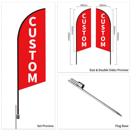 Car Dealer Advertising Swooper Flags