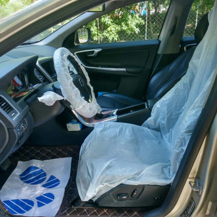 Automotive Workshop Disposable Plastic Seat Covers For Cars