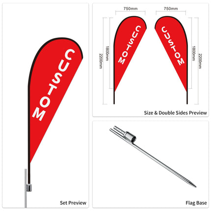 Used Car Dealership Tear Drop Flags