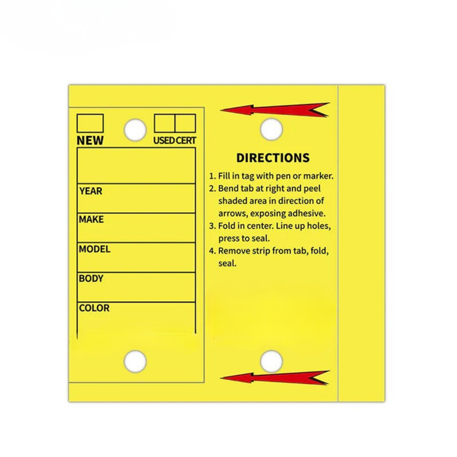 Self Laminating Key Tags With Ring