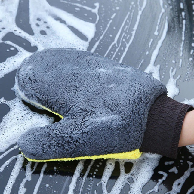 Microfiber Wheel Mitt Car Cleaning Wash Gloves
