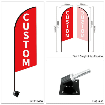 Car Dealer Advertising Swooper Flags