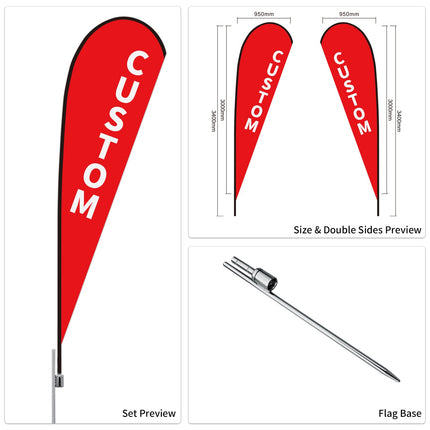 Used Car Dealership Tear Drop Flags