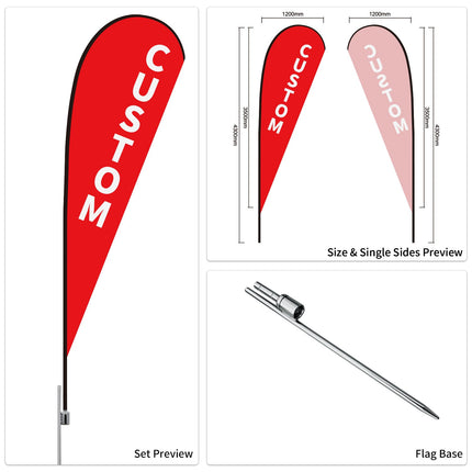 Used Car Dealership Tear Drop Flags