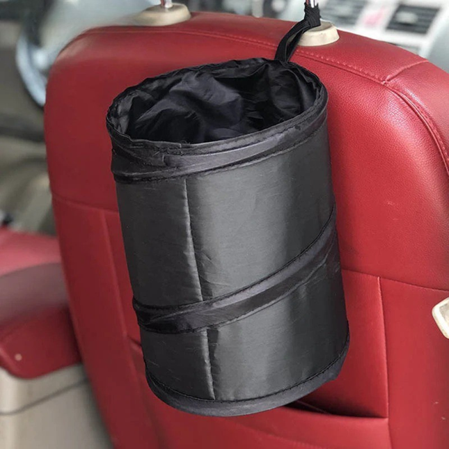 Vehicle Hanging Waste Bin Auto Collapsible Garbage Trash Can