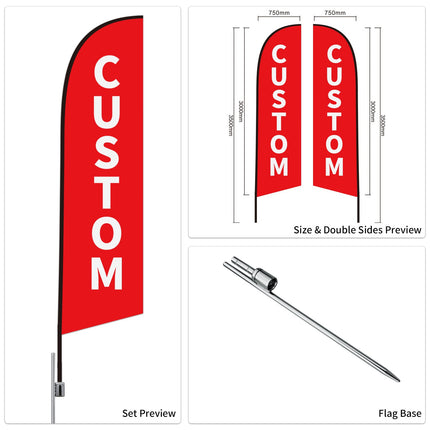 Auto Tire Sale Feather Advertising Flags