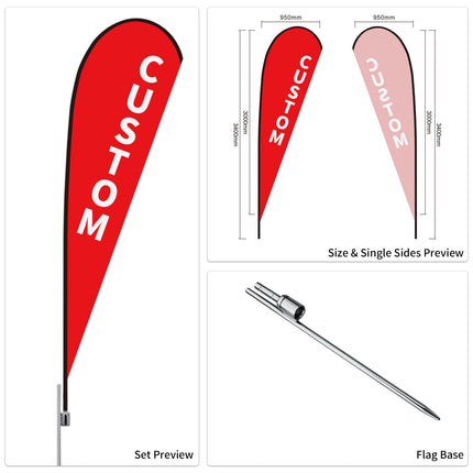 Used Car Dealership Tear Drop Flags