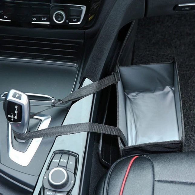 Foldable Mini Garbage Bin Car Trash Can Bag With Liner