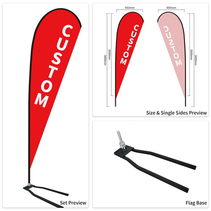 Used Car Dealership Tear Drop Flags