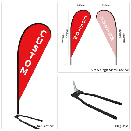 Used Car Dealership Tear Drop Flags