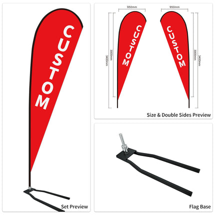 Used Car Dealership Tear Drop Flags