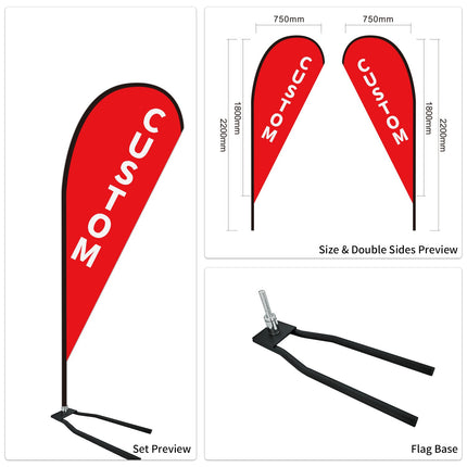 Used Car Dealership Tear Drop Flags