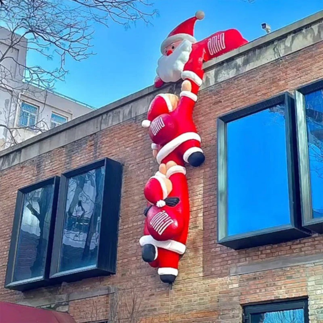 Funny Santa Inflatable Balloon Advertising Man
