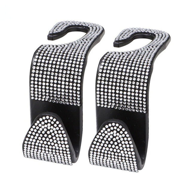 Diamond-Studded Car Hanger Hook Headrest Hooks For Car