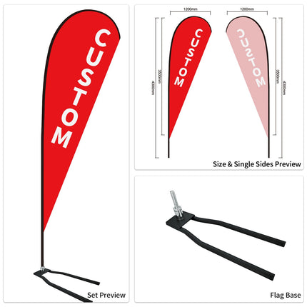 Used Car Dealership Tear Drop Flags