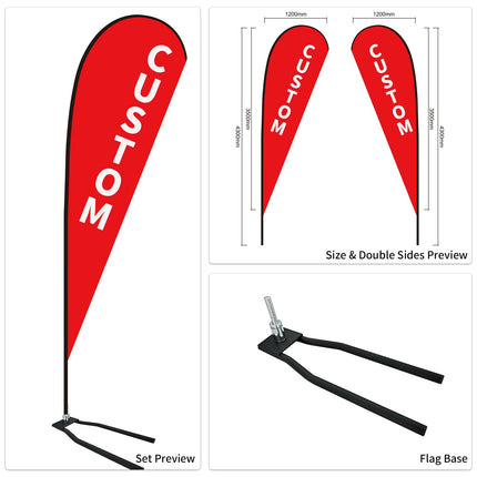 Used Car Dealership Tear Drop Flags