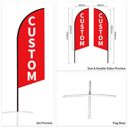 Used Car Dealership Outdoor Lot Advertising Swooper Flags