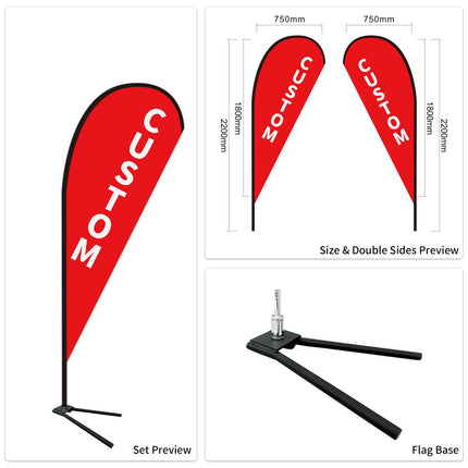 Used Car Dealership Tear Drop Flags