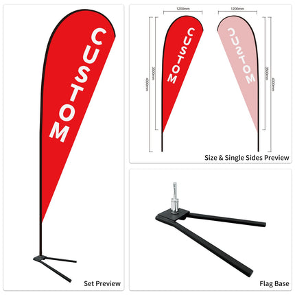 Used Car Dealership Tear Drop Flags