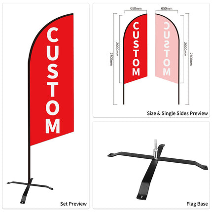 Car Dealer Advertising Swooper Flags