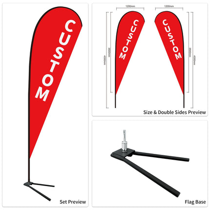 Used Car Dealership Tear Drop Flags