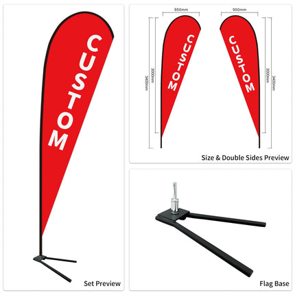 Used Car Dealership Tear Drop Flags