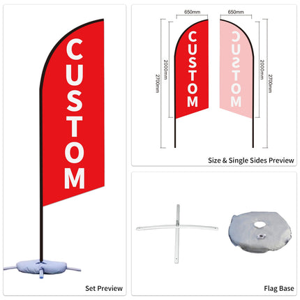 Used Car Dealership Outdoor Lot Advertising Swooper Flags