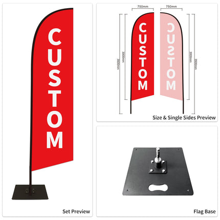 Auto Tire Sale Feather Advertising Flags