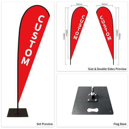 Used Car Dealership Tear Drop Flags