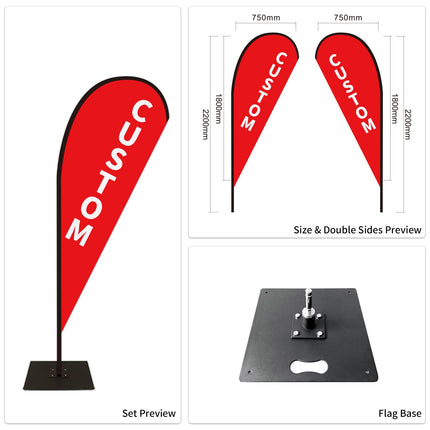 Used Car Dealership Tear Drop Flags