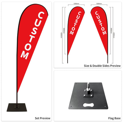 Used Car Dealership Tear Drop Flags