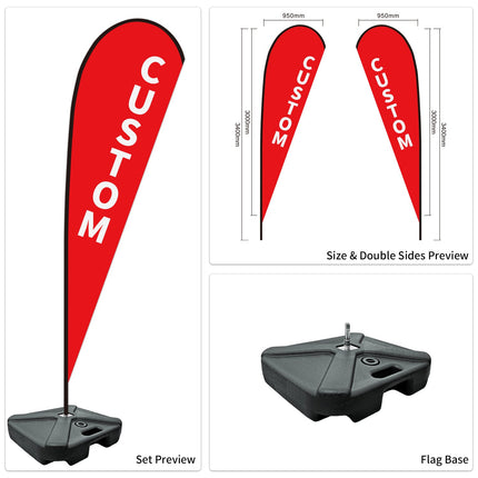 Used Car Dealership Tear Drop Flags