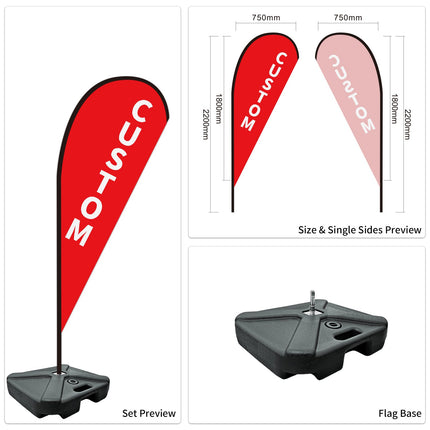 Used Car Dealership Tear Drop Flags