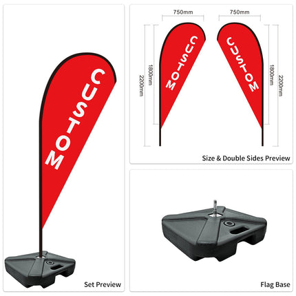 Used Car Dealership Tear Drop Flags