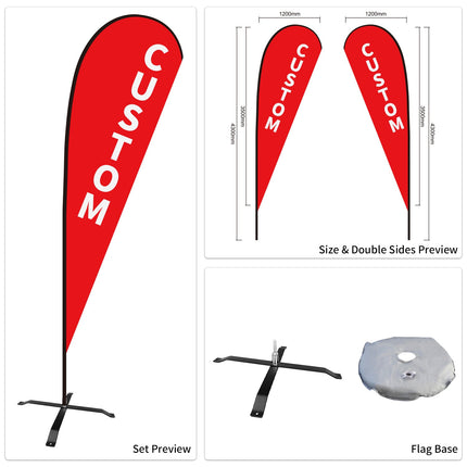 Used Car Dealership Tear Drop Flags