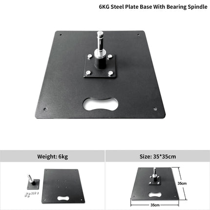 6kg Steel Plate Base With Bearing Spindle