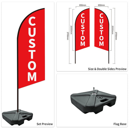 Outdoor Checkered Swooper Flag