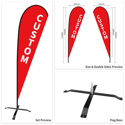 Used Car Dealership Tear Drop Flags