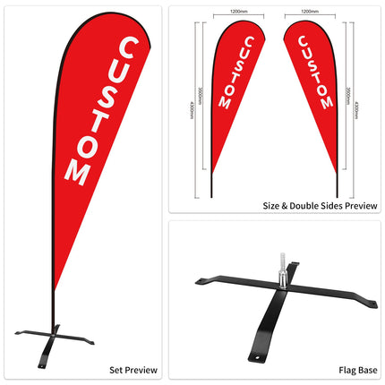 Used Car Dealership Tear Drop Flags