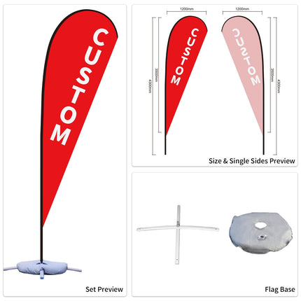 Used Car Dealership Tear Drop Flags